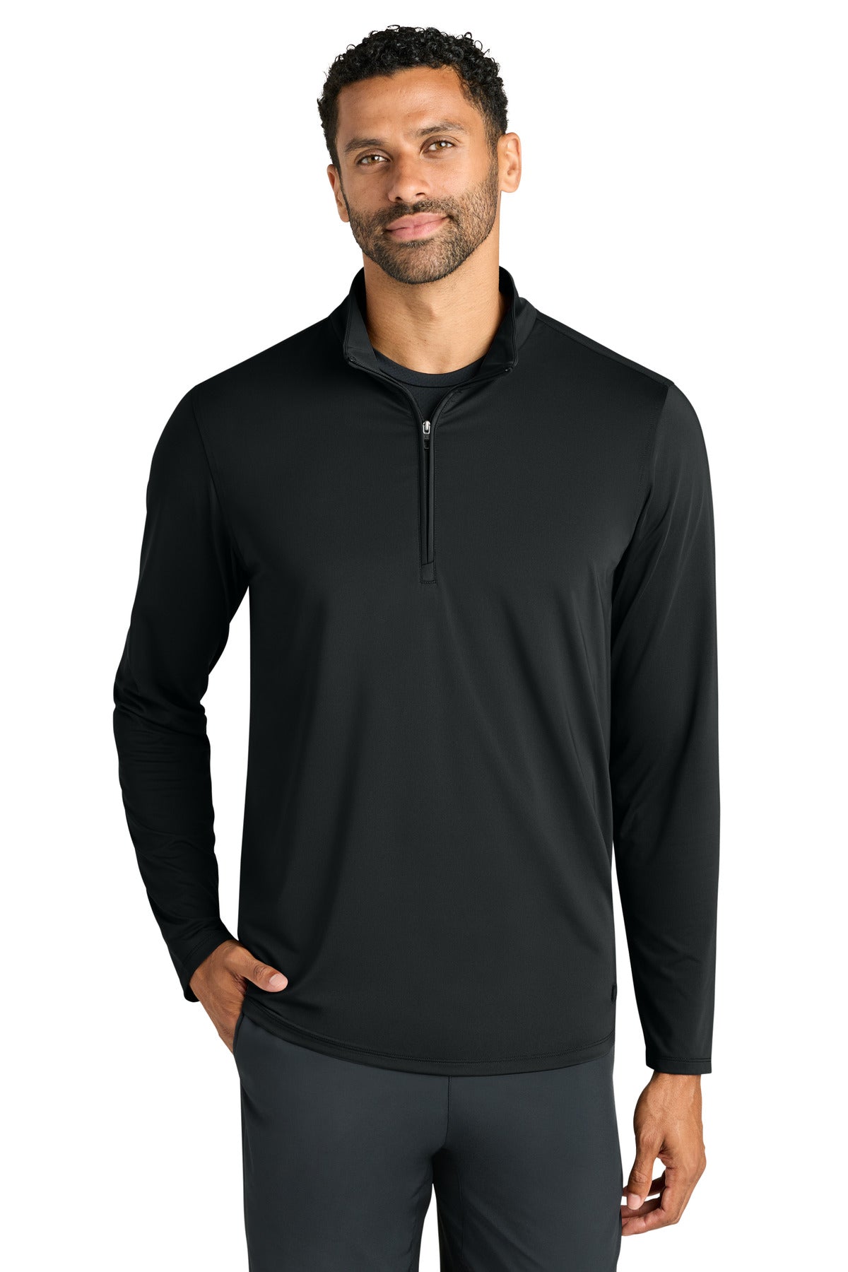 Custom logo OGIO® Regain 1/4-Zip OG172 in Blacktop