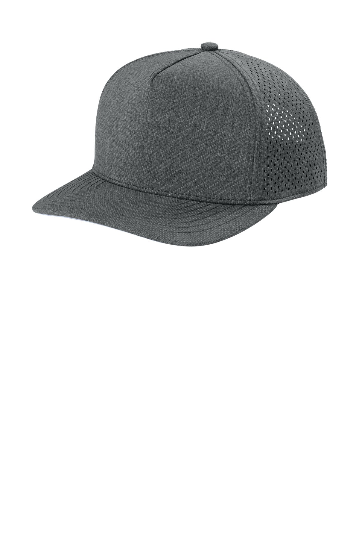 Custom logo OGIO® 5-Panel Performance Cap OG606 in Heather Gear Grey