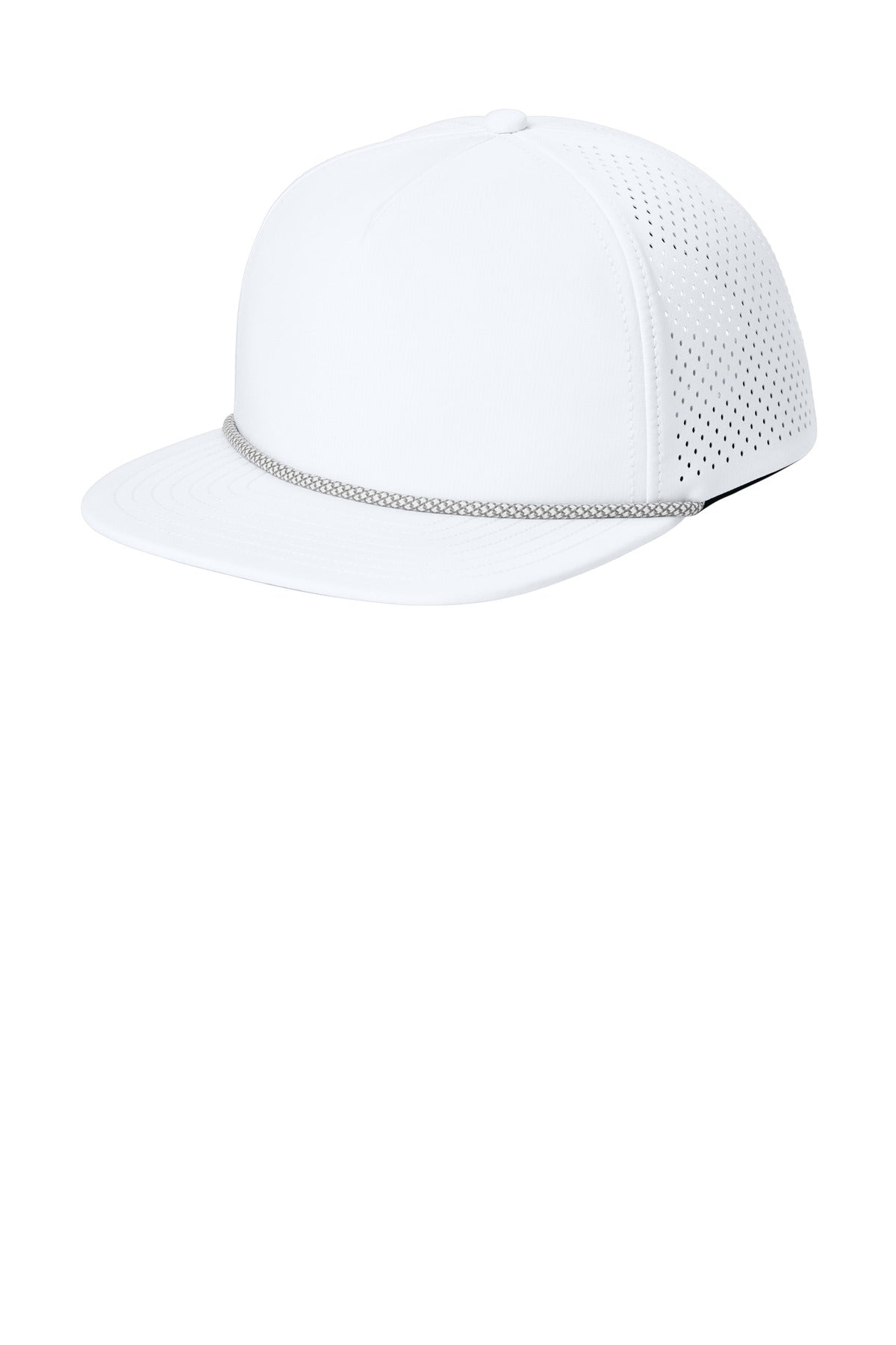 Custom logo OGIO® 5-Panel Rope Performance Cap OG607 in White