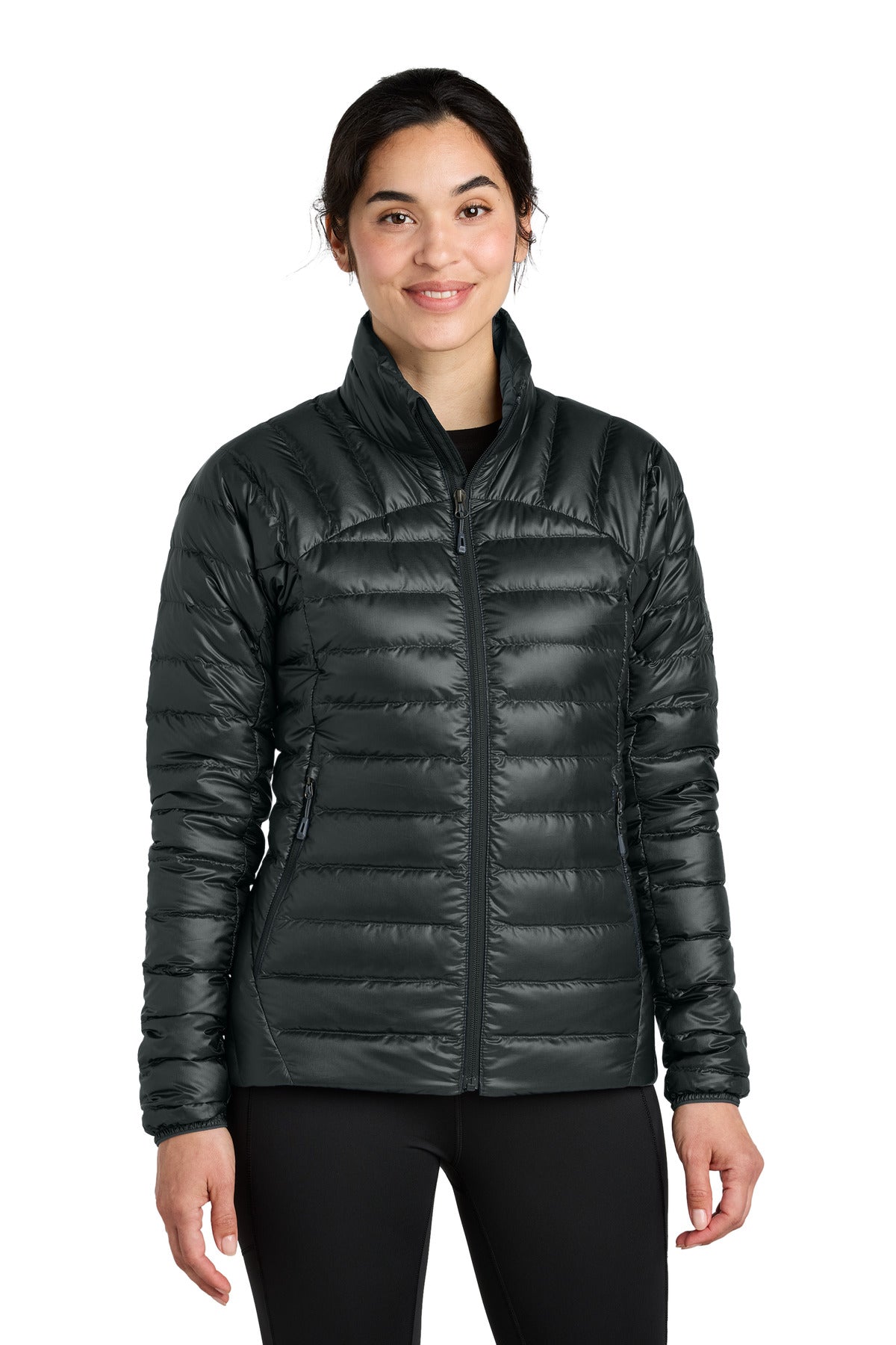 Custom logo LIMITED EDITION Outdoor Research® Women's 800 Tech Down Jacket OR322229 in Black