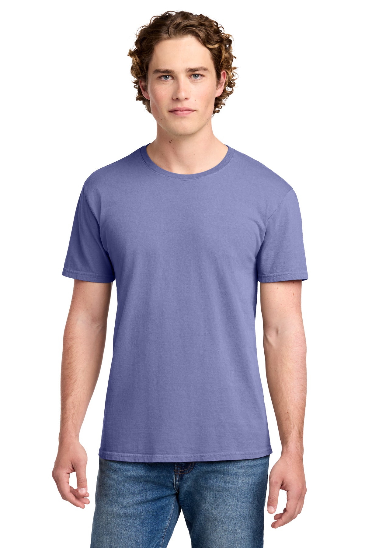 Custom logo Port & Co® Beach Wash® Garment-Dyed Tee. PC099 in Amethyst