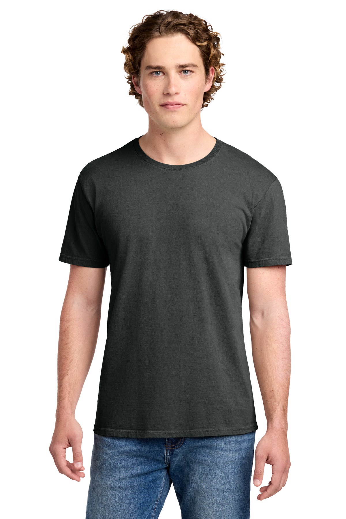Custom logo Port & Co® Beach Wash® Garment-Dyed Tee. PC099 in Coal