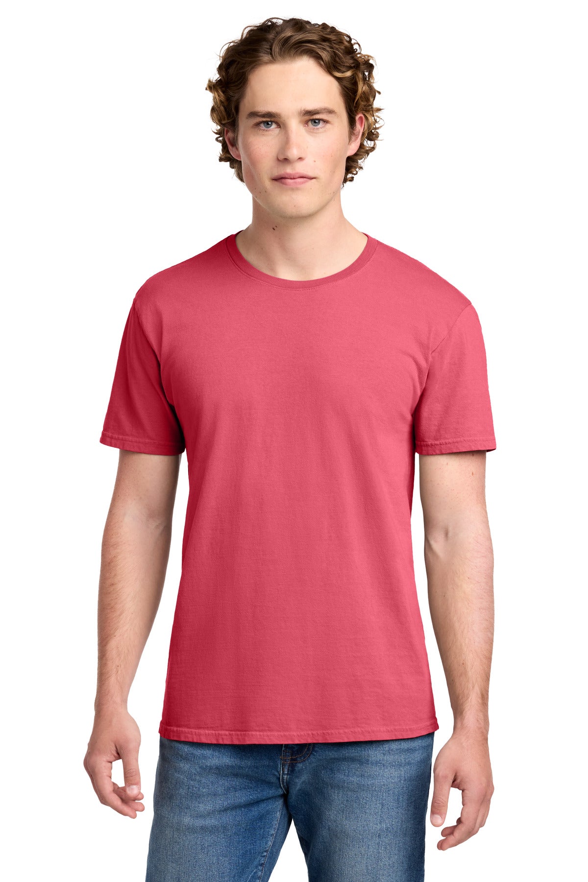 Custom logo Port & Co® Beach Wash® Garment-Dyed Tee. PC099 in Fruit Punch