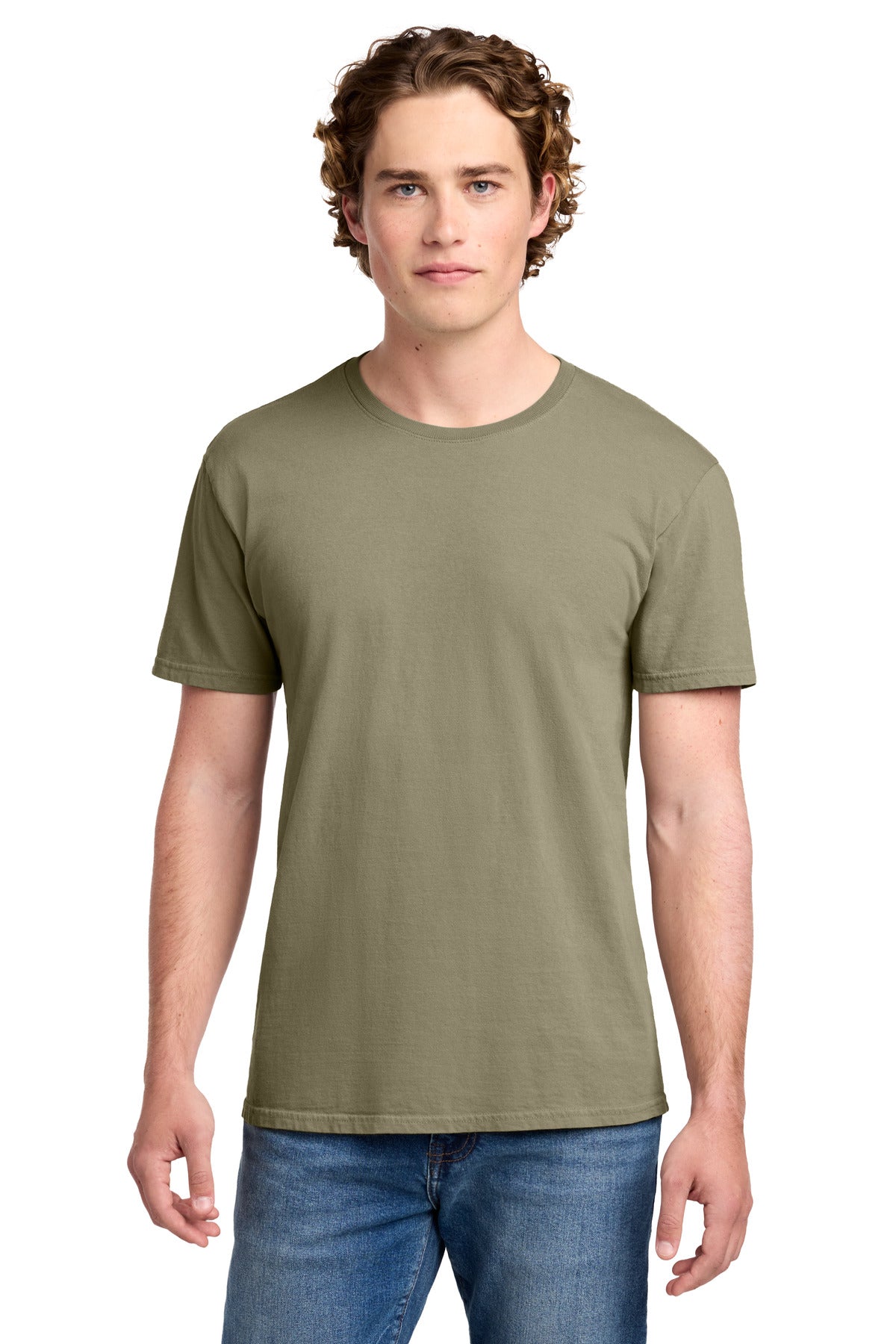 Custom logo Port & Co® Beach Wash® Garment-Dyed Tee. PC099 in Walnut