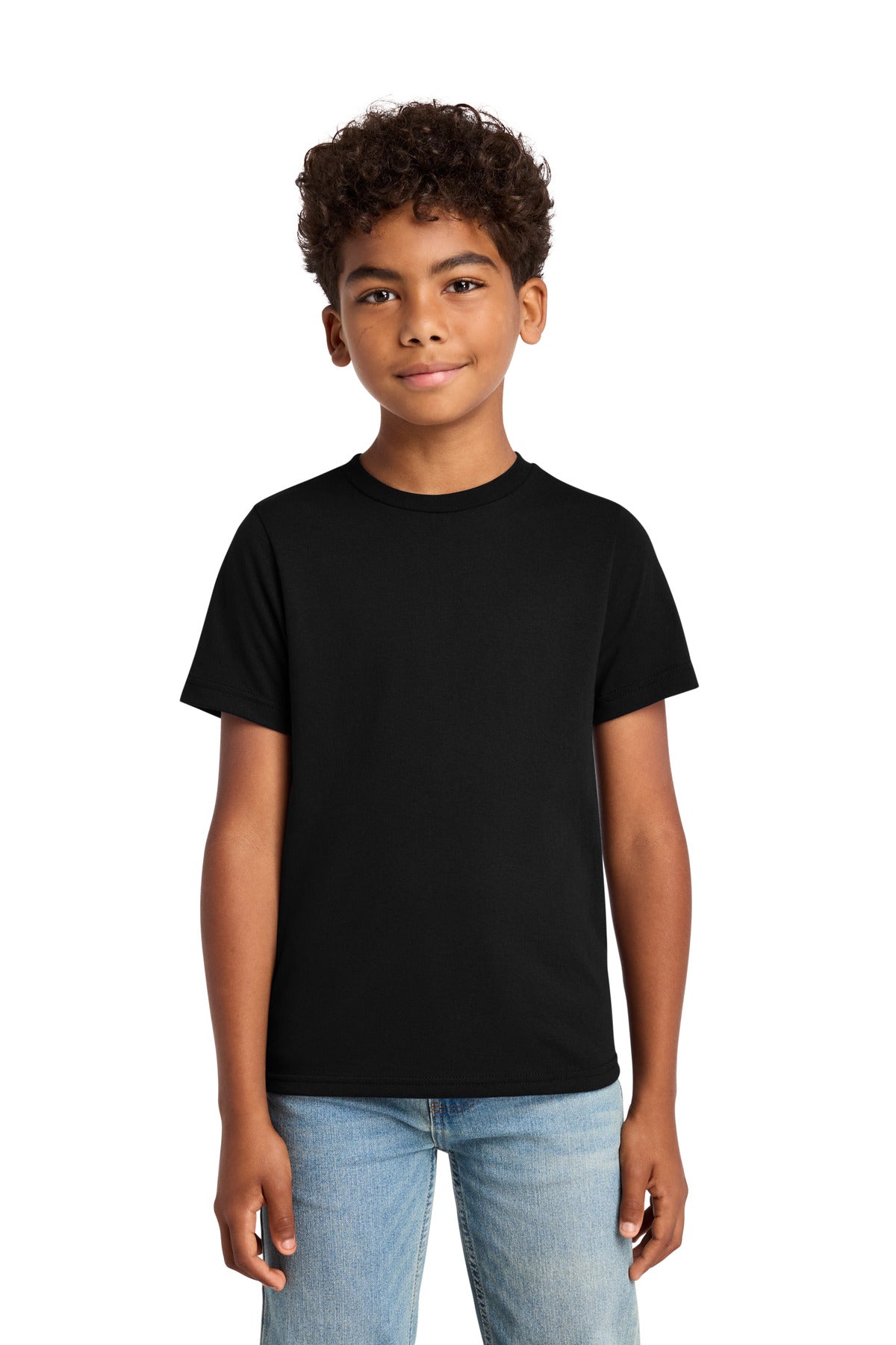 Custom logo Port & Co® Youth Tri-Blend Tee PC330Y in Black