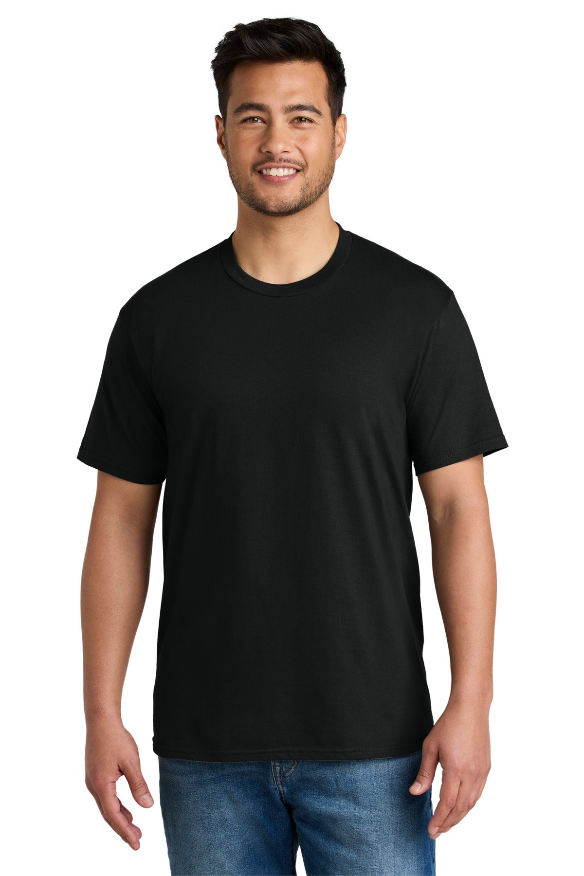 Custom logo Port & Co® CVC Tee PC340 in Black