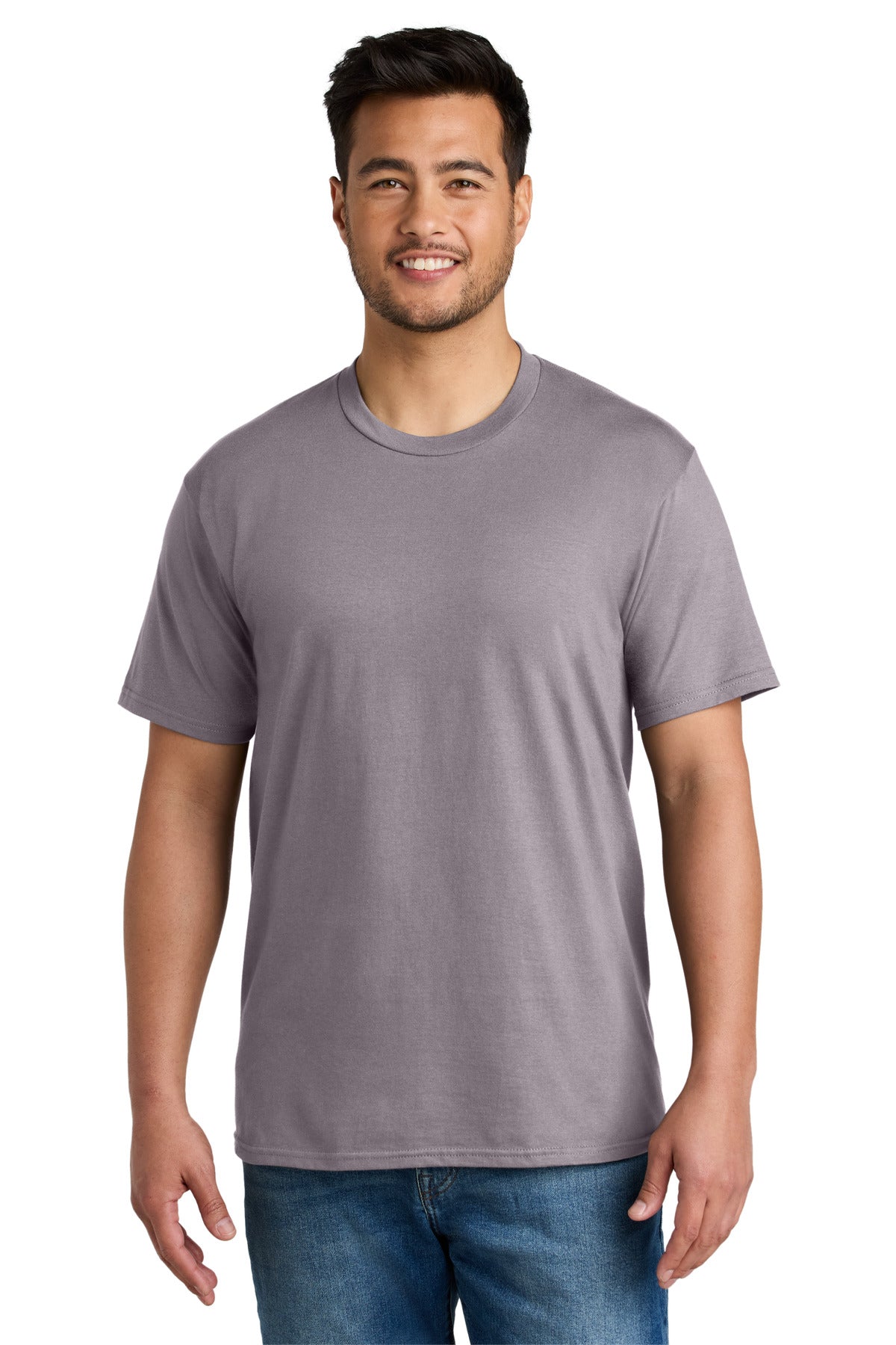 Custom logo Port & Co® CVC Tee PC340 in Smoky Amethyst