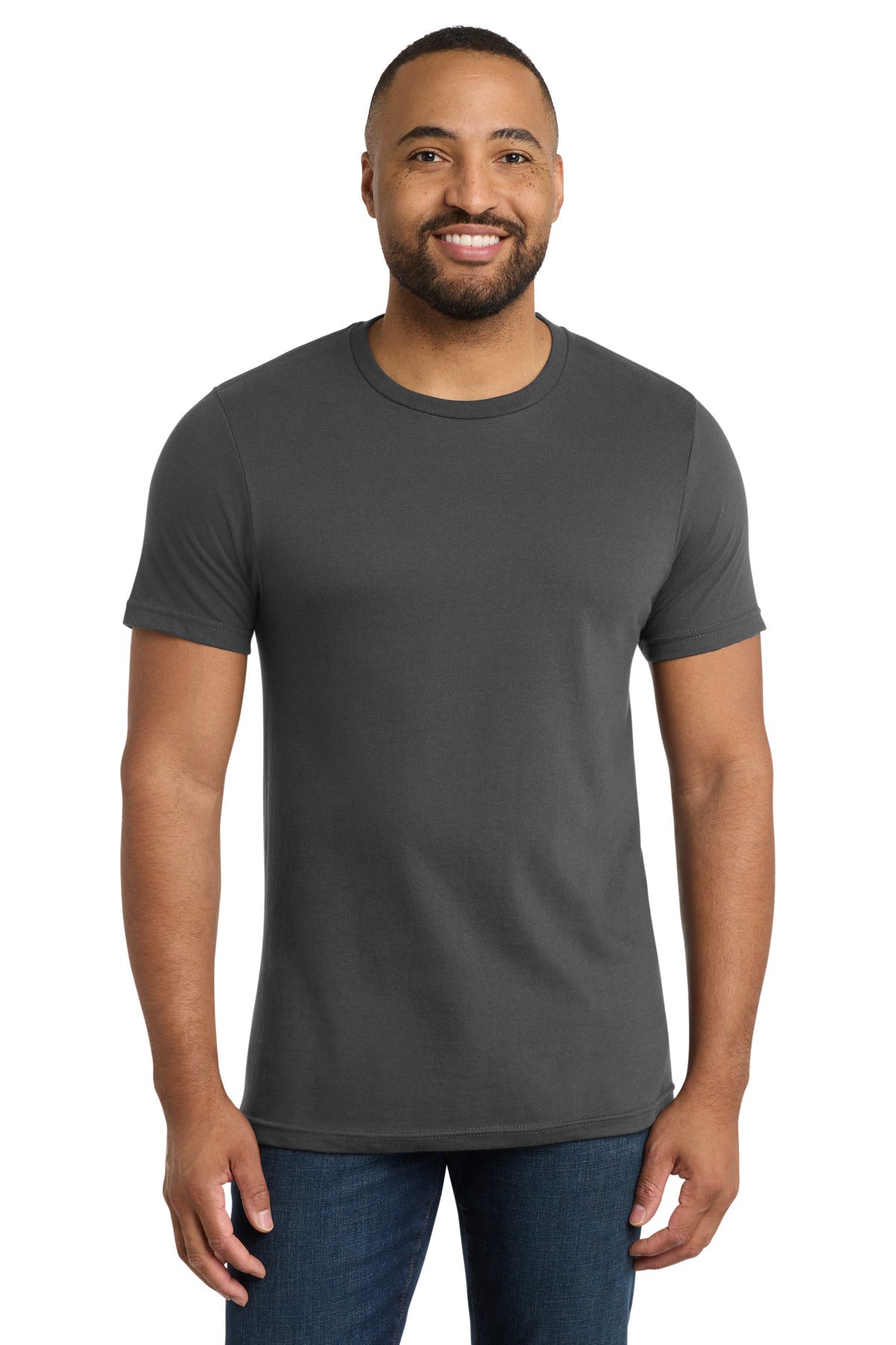 Custom logo Port & Co® Bouncer Tee PC600 in Coal Grey