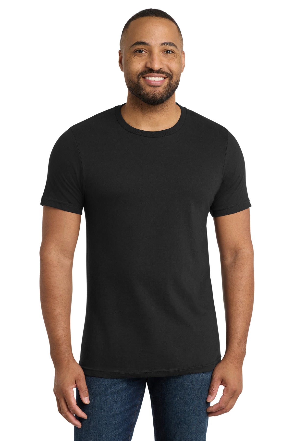 Custom logo Port & Co® Bouncer Tee PC600 in Deep Black