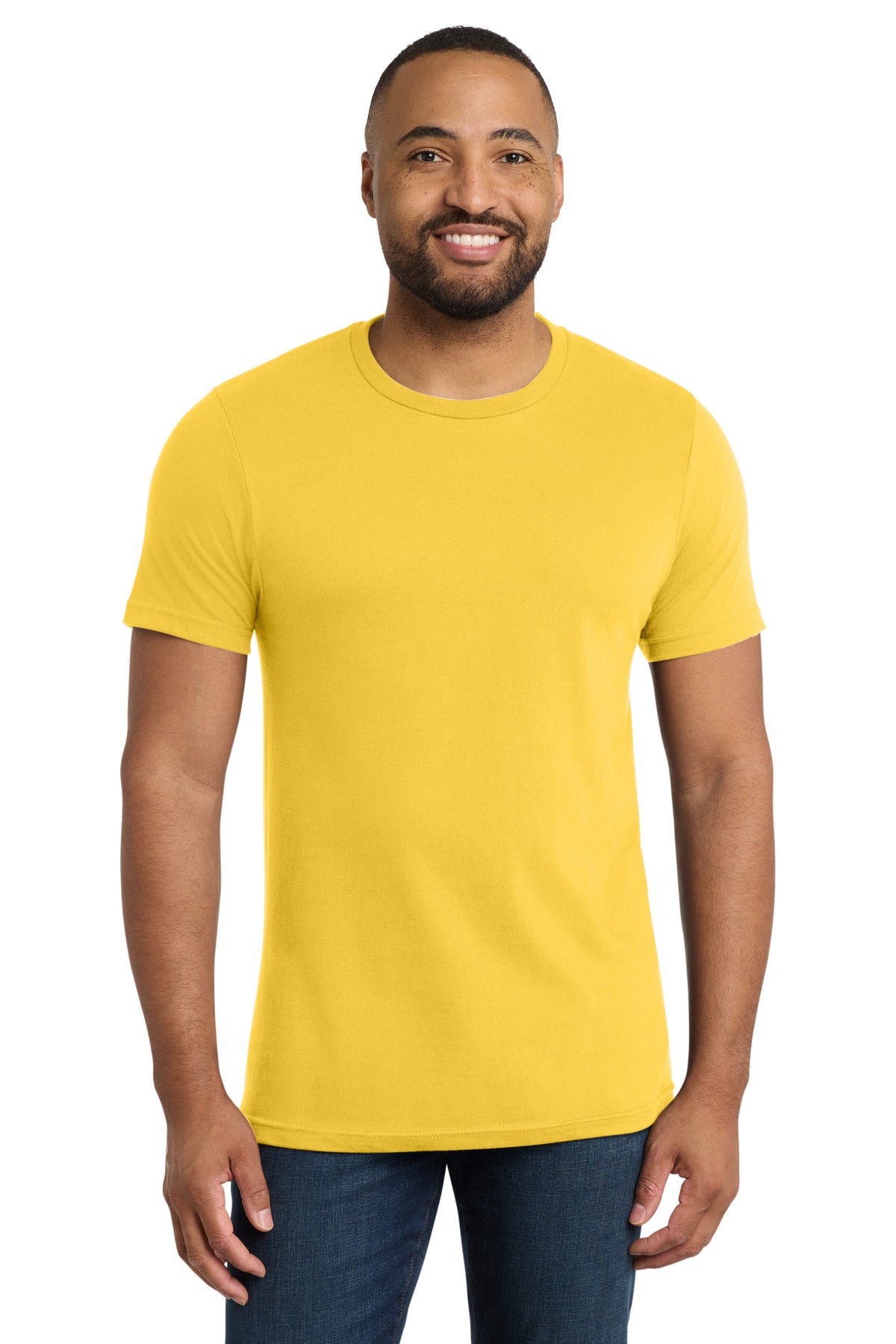 Custom logo Port & Co® Bouncer Tee PC600 in Lemon Yellow