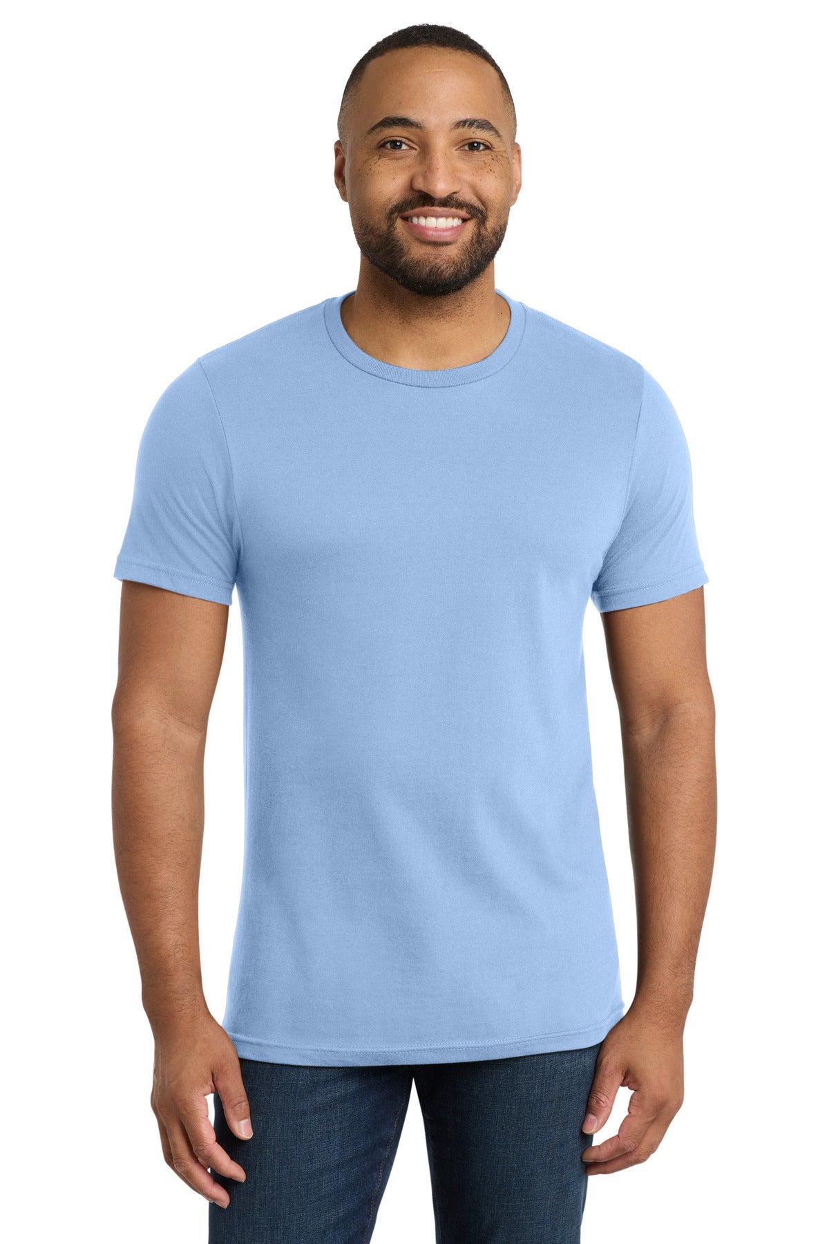 Custom logo Port & Co® Bouncer Tee PC600 in Light Blue