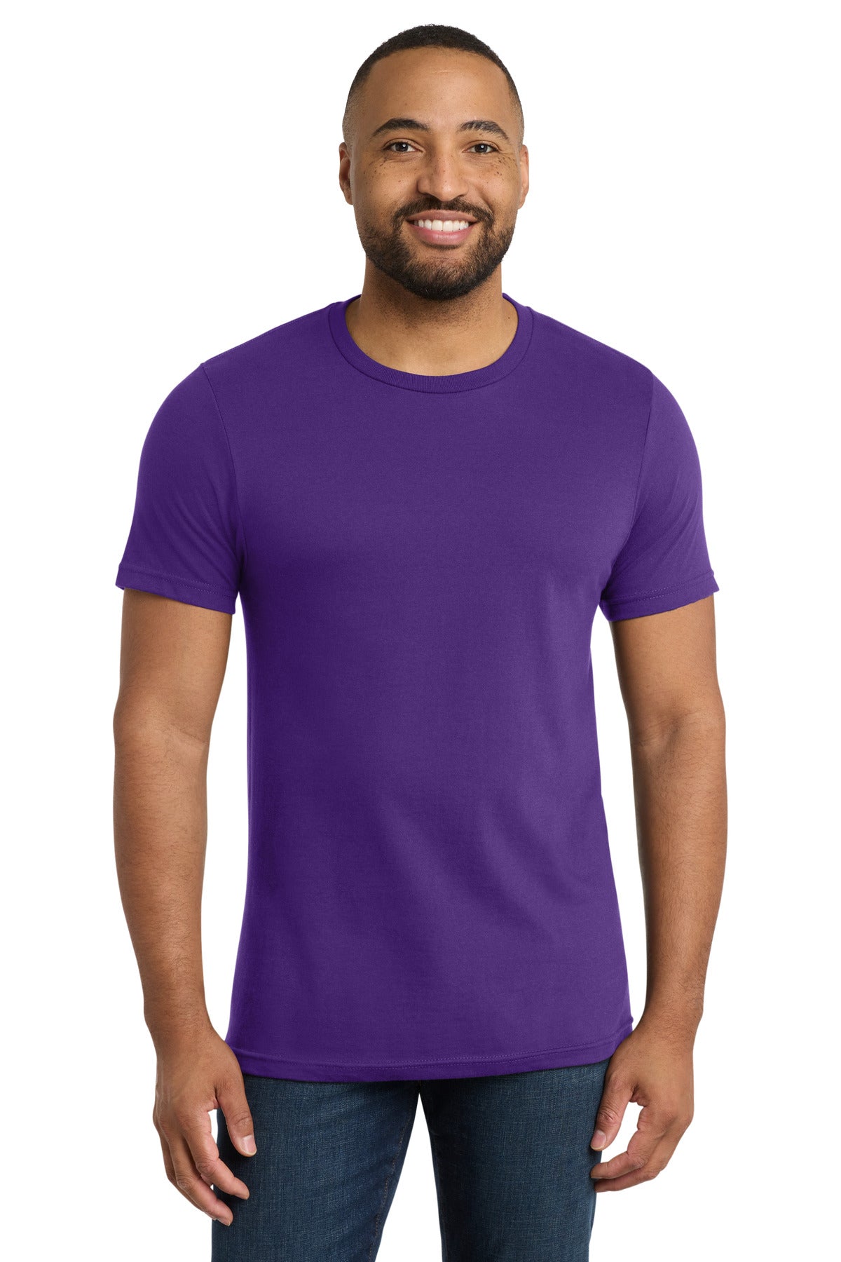 Custom logo Port & Co® Bouncer Tee PC600 in Team Purple