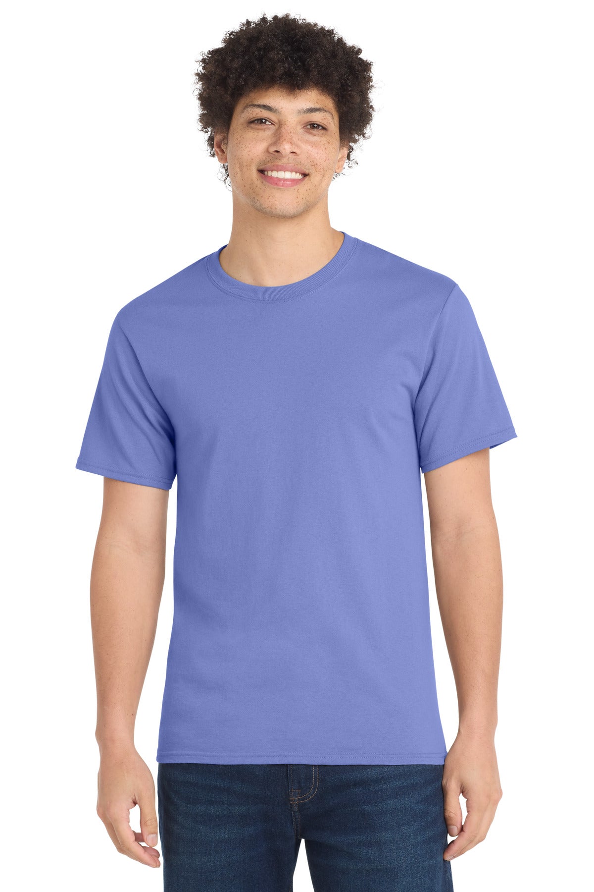 Custom logo Port & Co® Essential Tee. PC61 in Violet