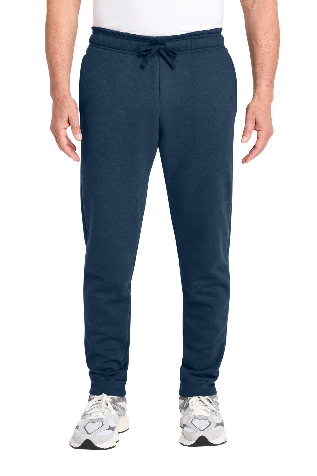 Custom logo Port & Co® Core Fleece Jogger. PC78J in Navy