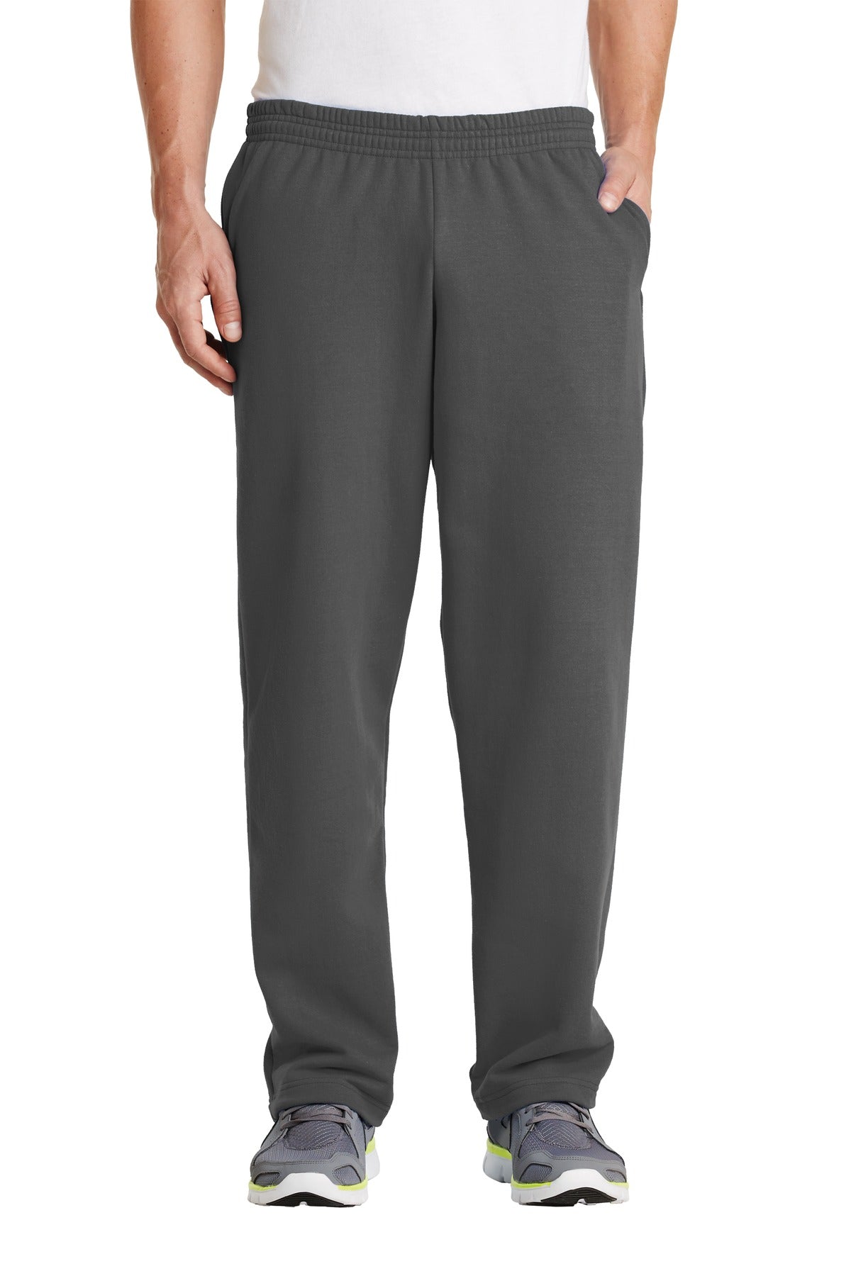 Custom logo Port & Co® Core Fleece Sweatpant with Pockets. PC78P in Charcoal