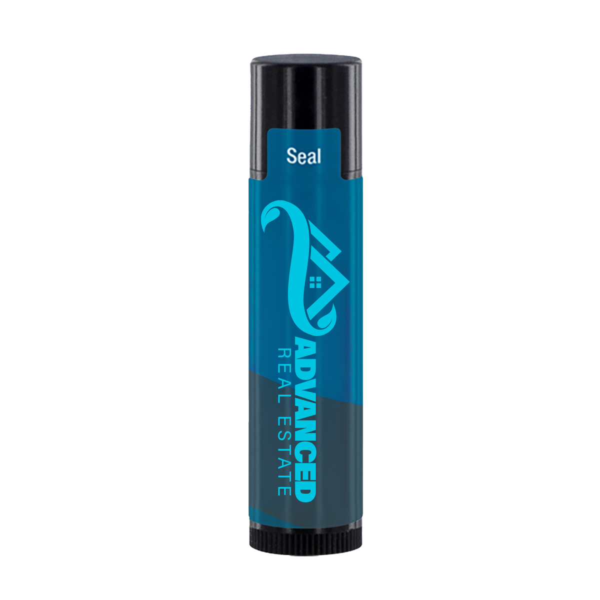 Custom logo SPF-15 Lip Balm in Black Tube