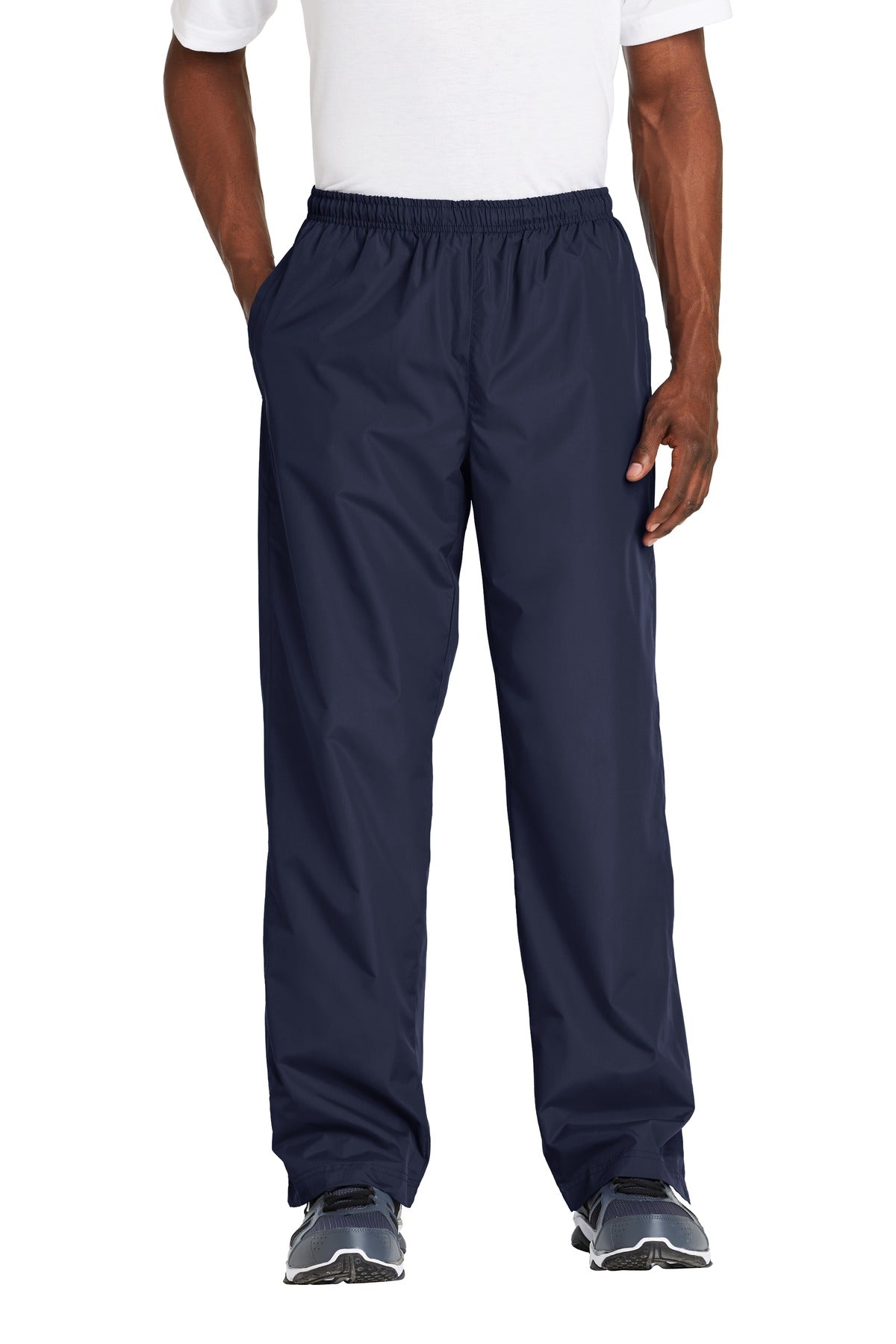 Custom logo Sport-Tek® Wind Pant. PST74 in True Navy