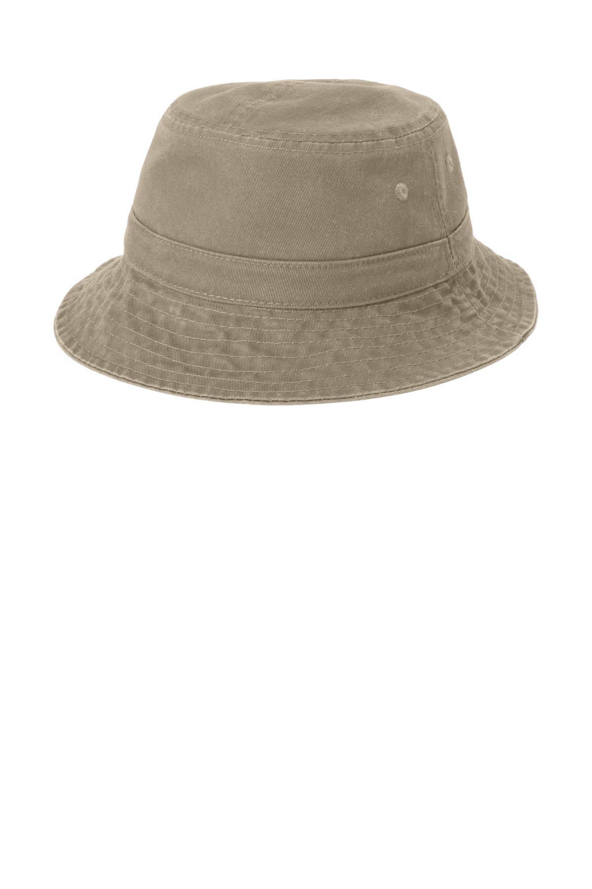 Custom logo Port Authority® Bucket Hat. PWSH2 in Khaki