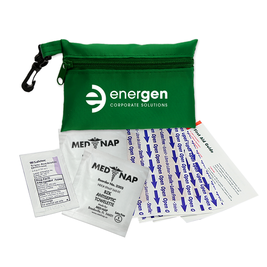 Custom logo Zip Pouch First Aid Kit – 10 Piece