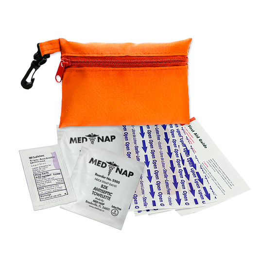 Custom logo Zip Pouch First Aid Kit – 10 Piece