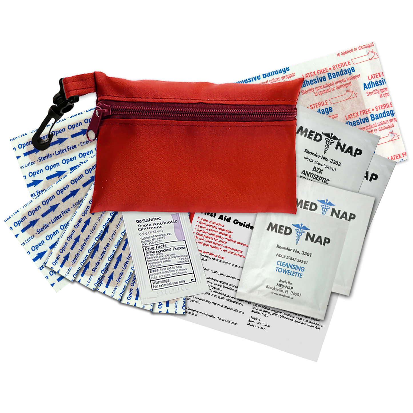 Zip Pouch First Aid Kit - 16 Piece
