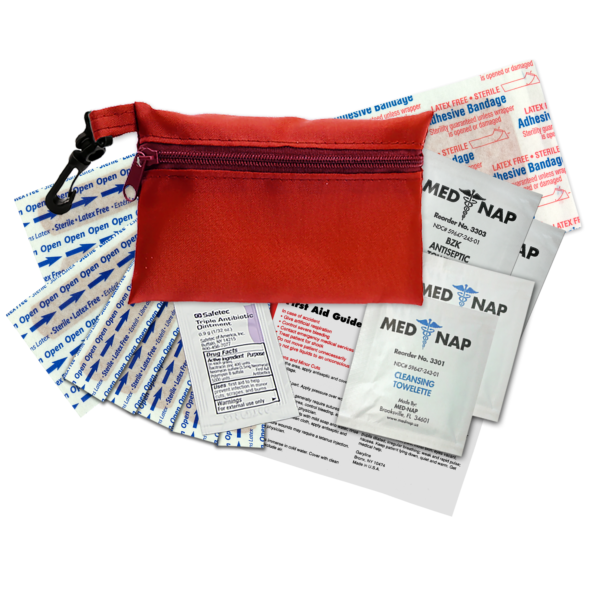 Zip Pouch First Aid Kit - 16 Piece