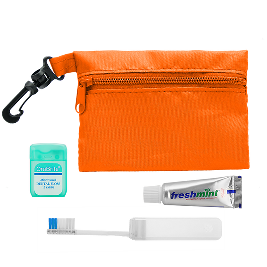 Custom logo Zip Pouch Travel Kit – 3 Piece
