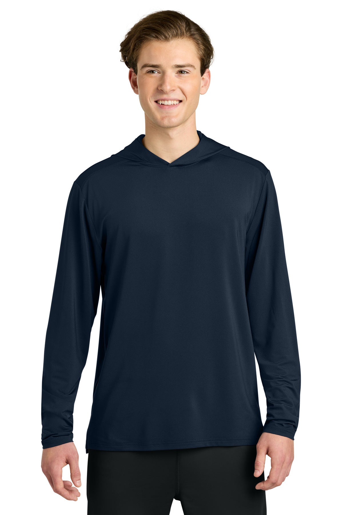Custom logo Richardson Clutch Long Sleeve Hoodie RA7110LSH in Navy