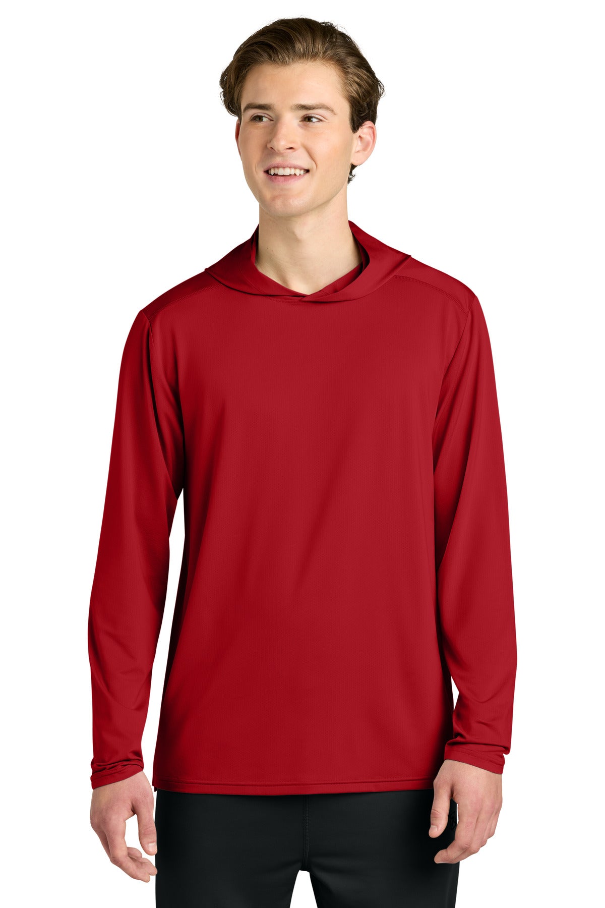 Custom logo Richardson Clutch Long Sleeve Hoodie RA7110LSH in Red