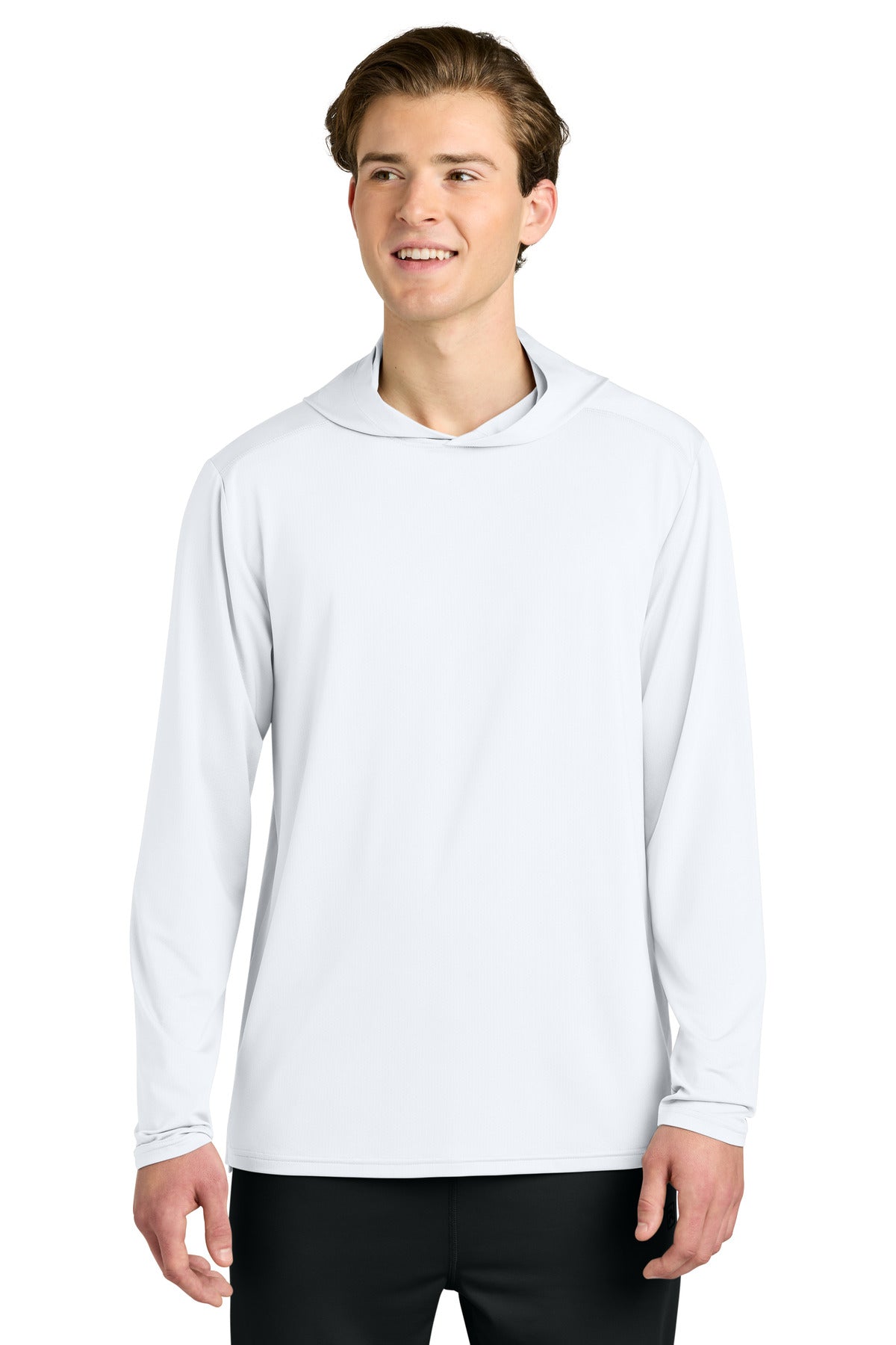 Custom logo Richardson Clutch Long Sleeve Hoodie RA7110LSH in White