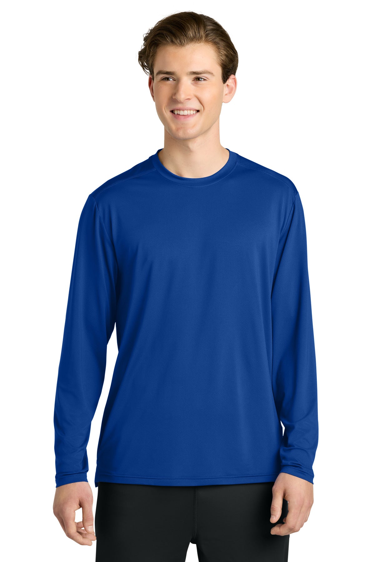 Custom logo Richardson Clutch Long Sleeve Tee RA7110LS in Royal