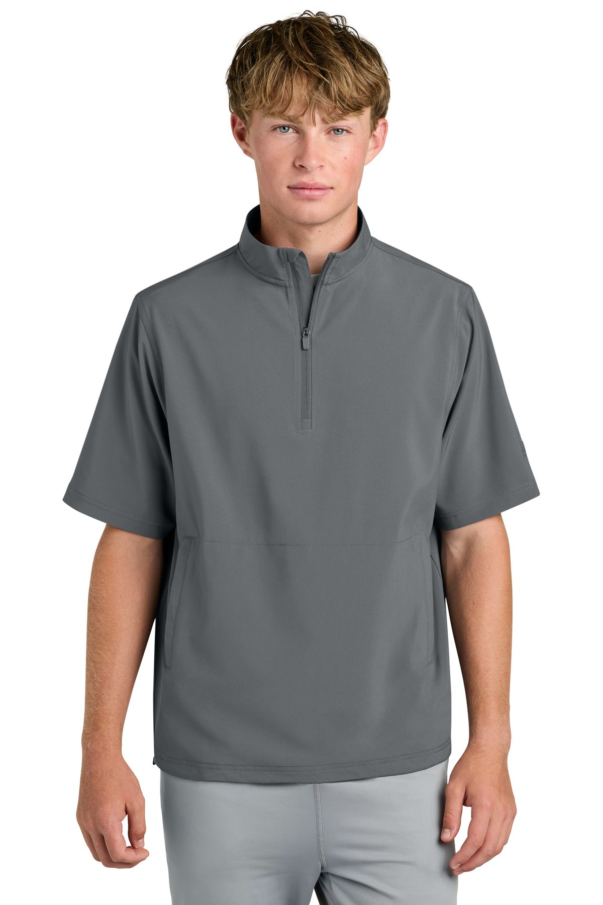 Custom logo Richardson Barrage Wind Shirt RA7400SSQ in Charcoal