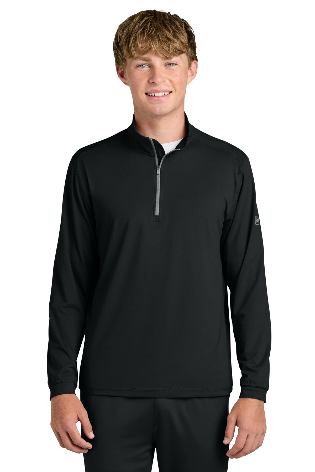 Custom logo Richardson Vertex 1/4-Zip Pullover RA7500Q in Black