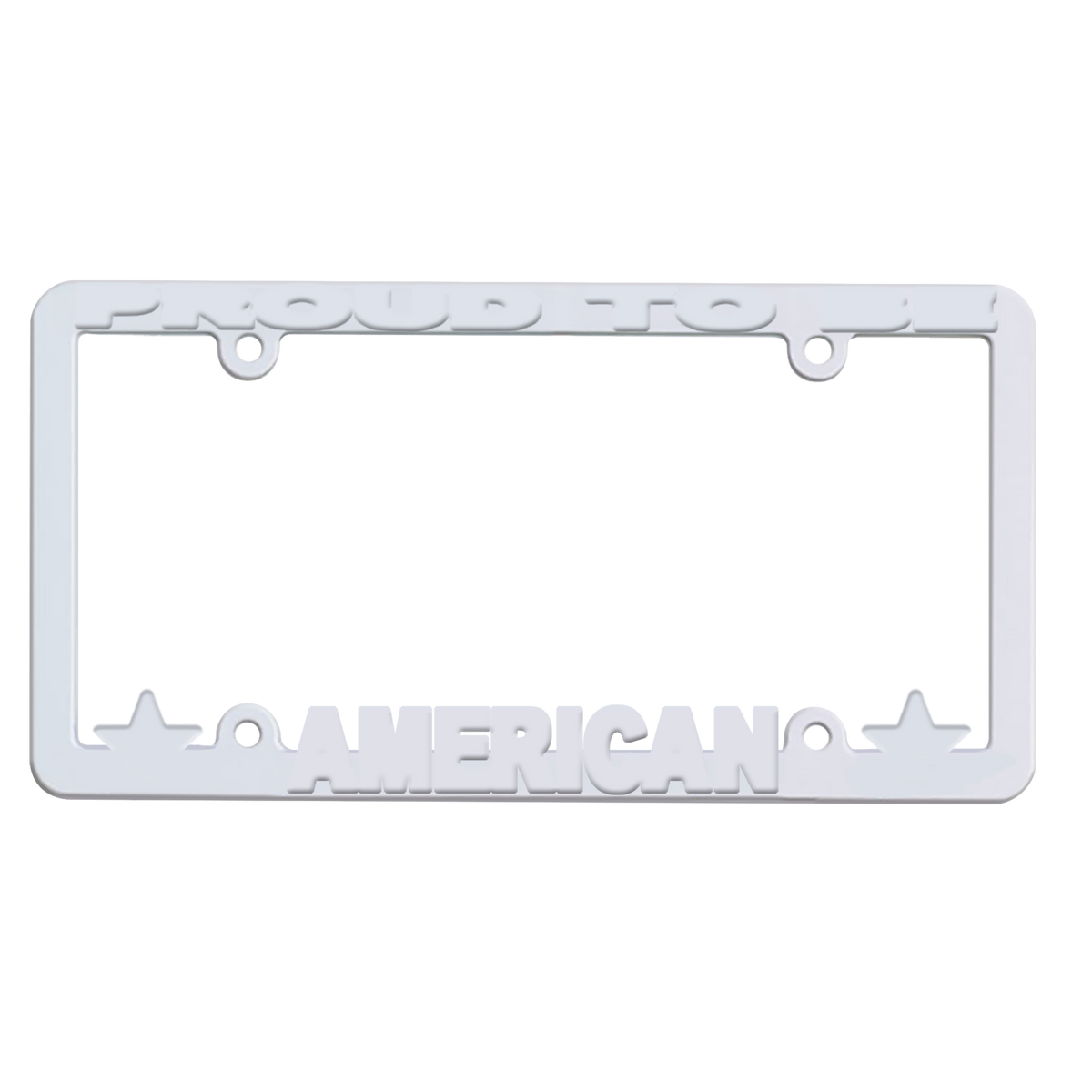 Custom logo 3-D Full-View License Plate Frame