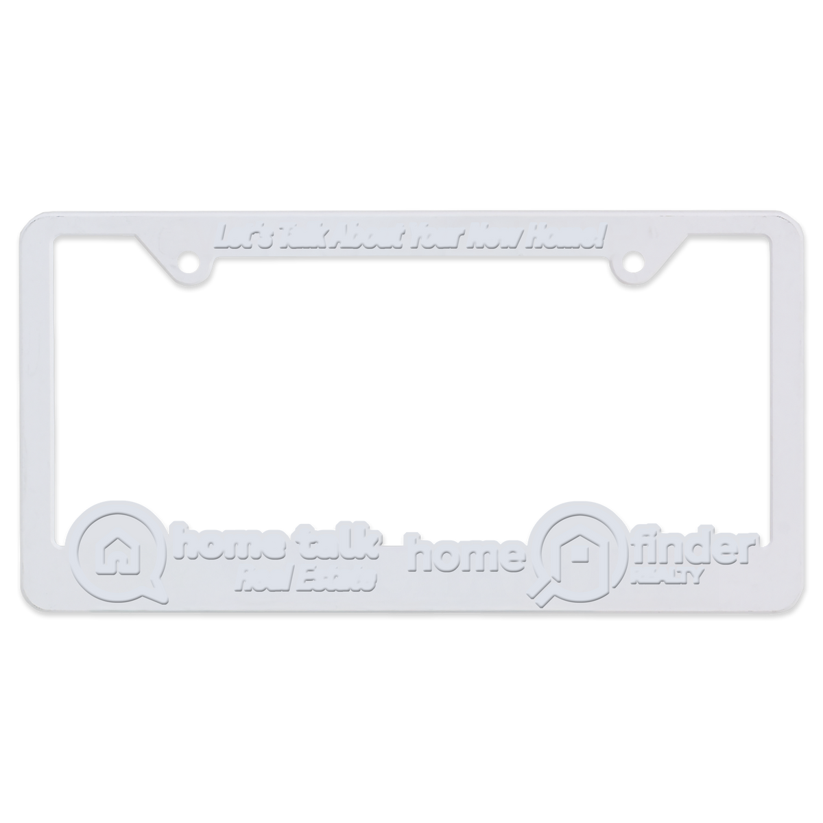 Custom logo 3-D Traditional License Plate Frame