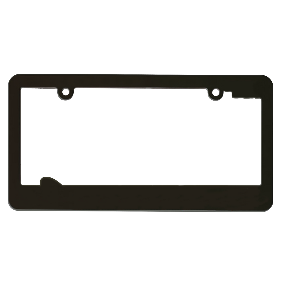 Custom logo 3-D Maximum License Plate Frame