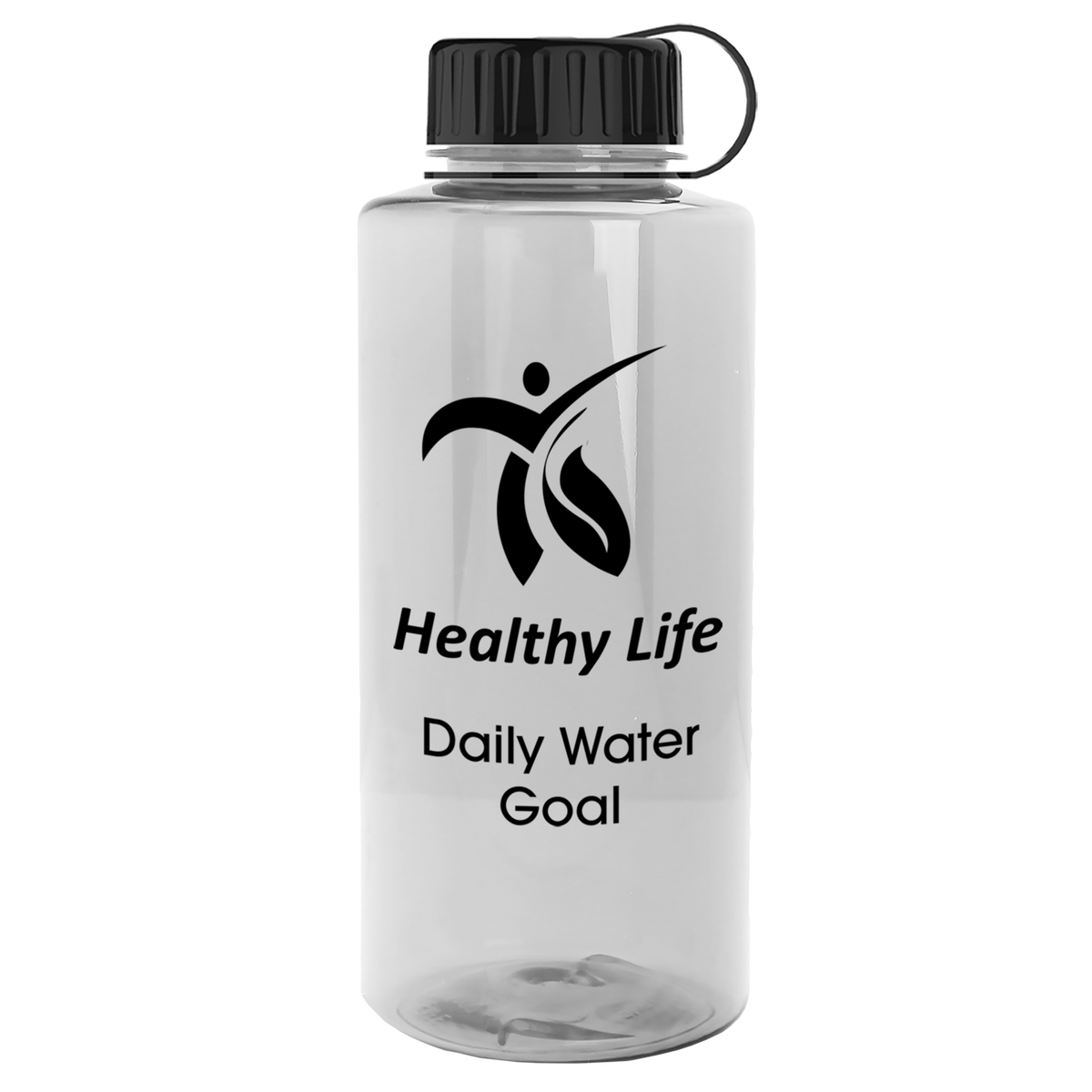 Custom logo Mountaineer Tritan® Renew Bottle with Tethered Lid - 36 oz.