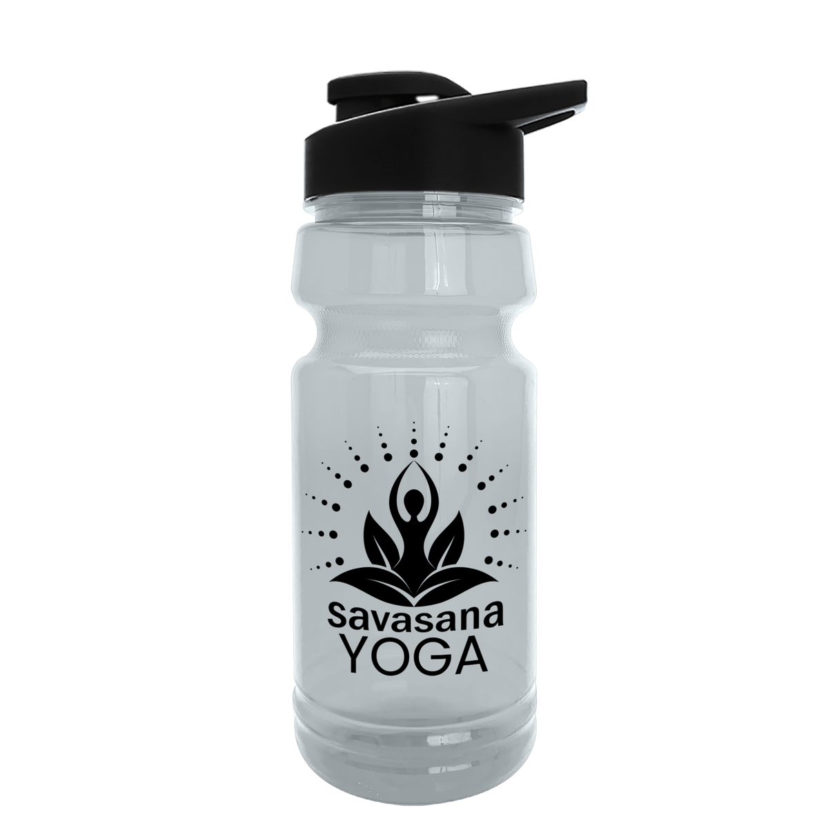 Custom logo Trainer RPET Bottle with Drink-Thru Lid - 24 oz.
