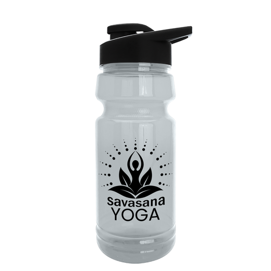 Custom logo Trainer RPET Bottle with Drink-Thru Lid - 24 oz.