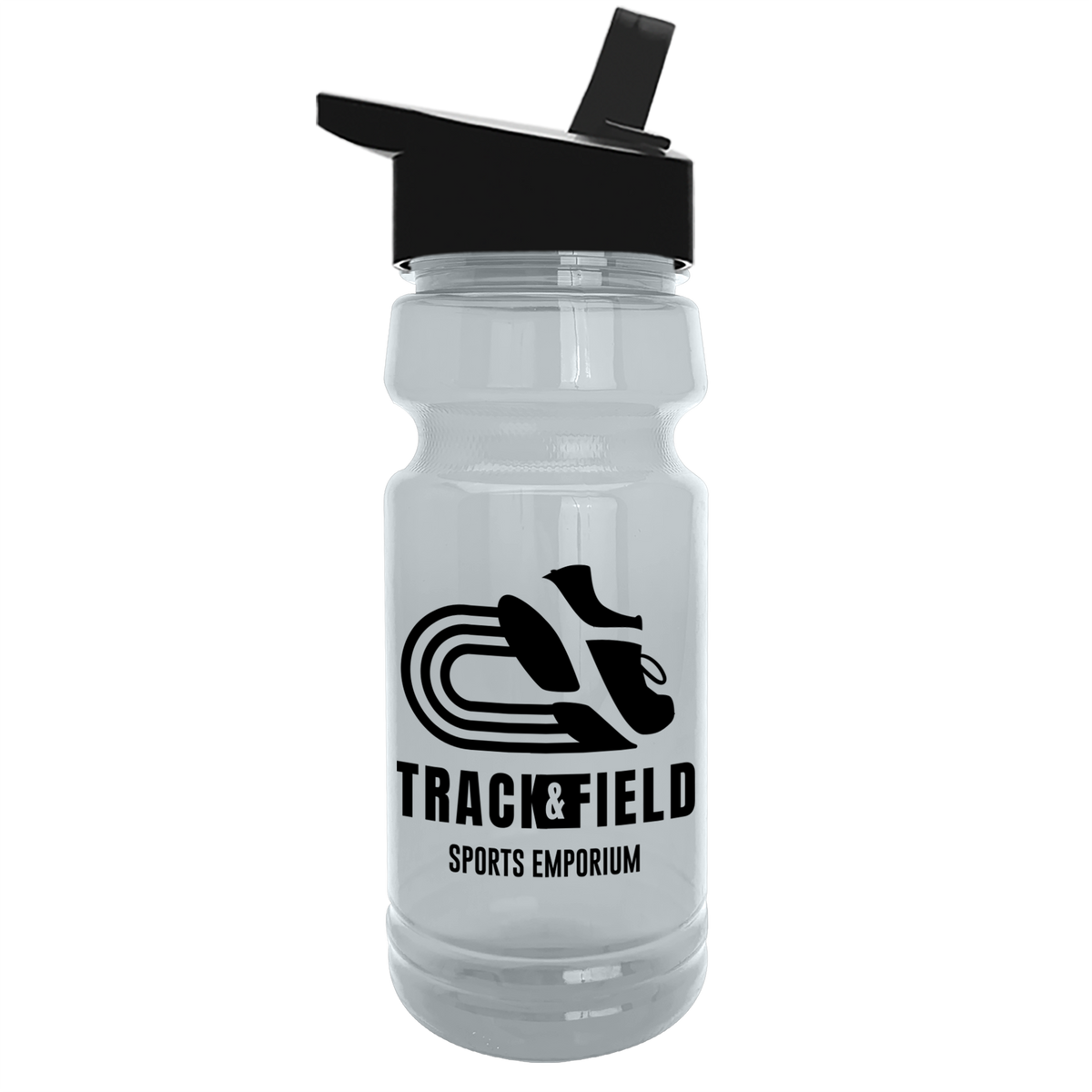 Custom logo Trainer RPET Bottle with Flip-Straw Lid - 24 oz.