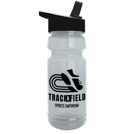 Custom logo Trainer RPET Bottle with Flip-Straw Lid - 24 oz.