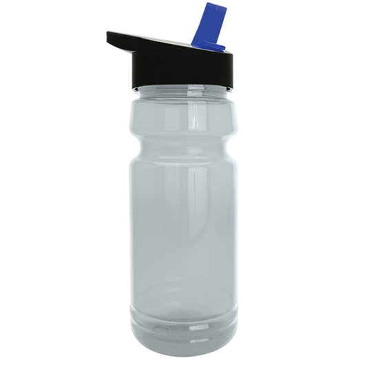Custom logo Trainer RPET Bottle with Flip-Straw Lid - 24 oz.
