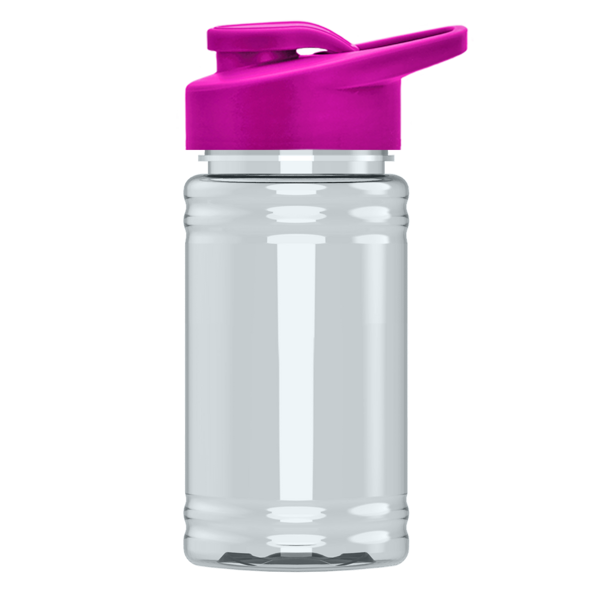 Custom logo Mini RPET Bottle with Drink-Thru Lid - 16 oz.