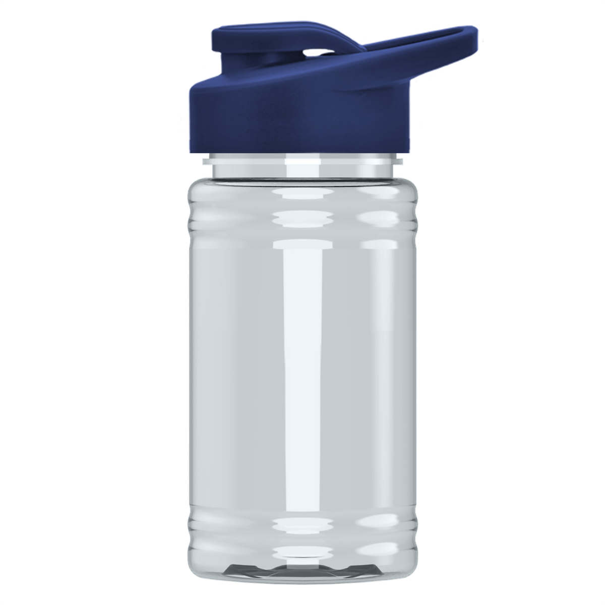 Custom logo Mini RPET Bottle with Drink-Thru Lid - 16 oz.