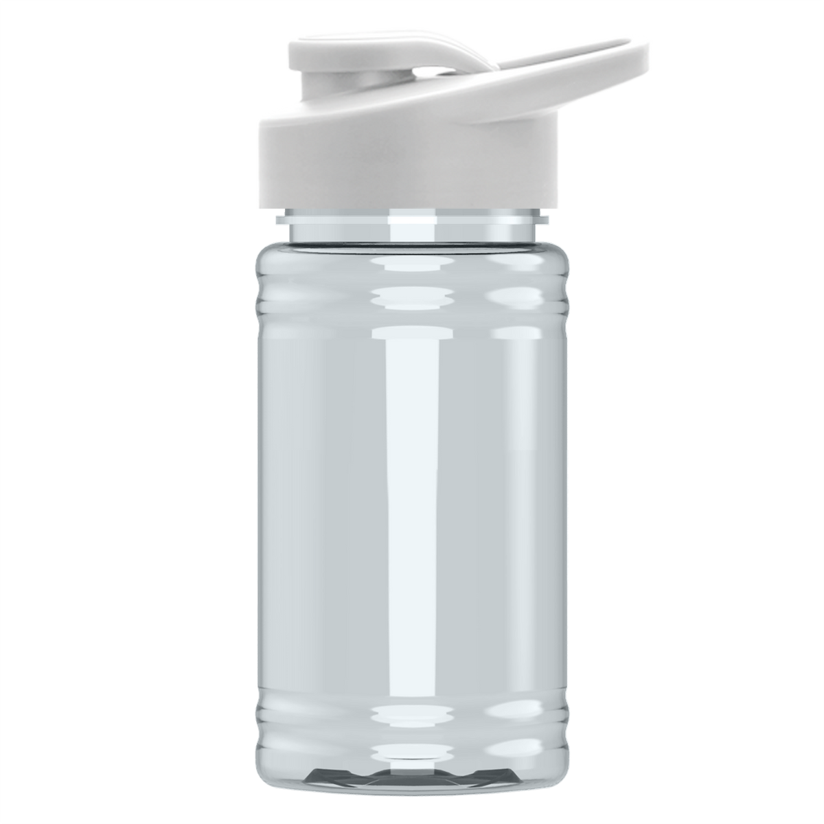 Custom logo Mini RPET Bottle with Drink-Thru Lid - 16 oz.