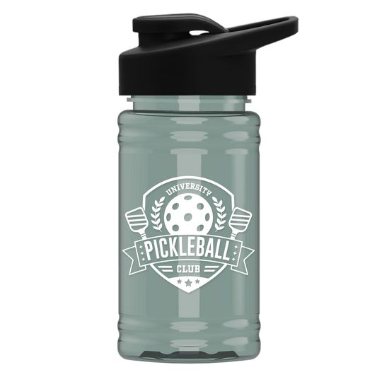 Mini RPET Bottle with Drink-Thru Lid - 16 oz.