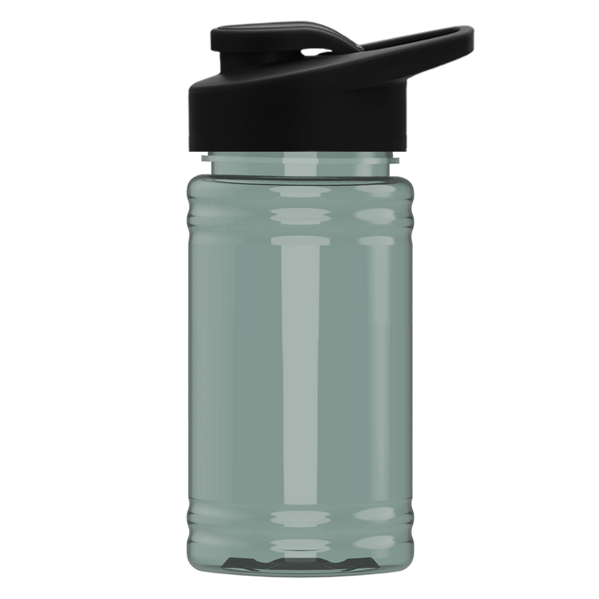 Custom logo Mini RPET Bottle with Drink-Thru Lid - 16 oz.