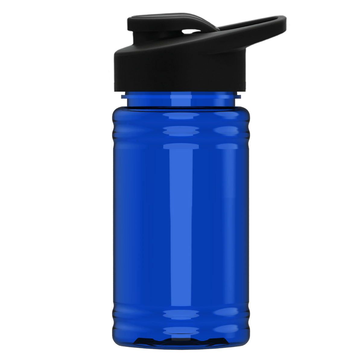 Custom logo Mini RPET Bottle with Drink-Thru Lid - 16 oz.