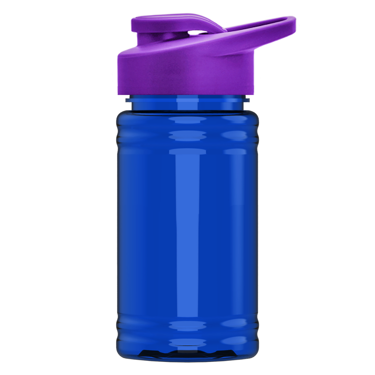 Custom logo Mini RPET Bottle with Drink-Thru Lid - 16 oz.