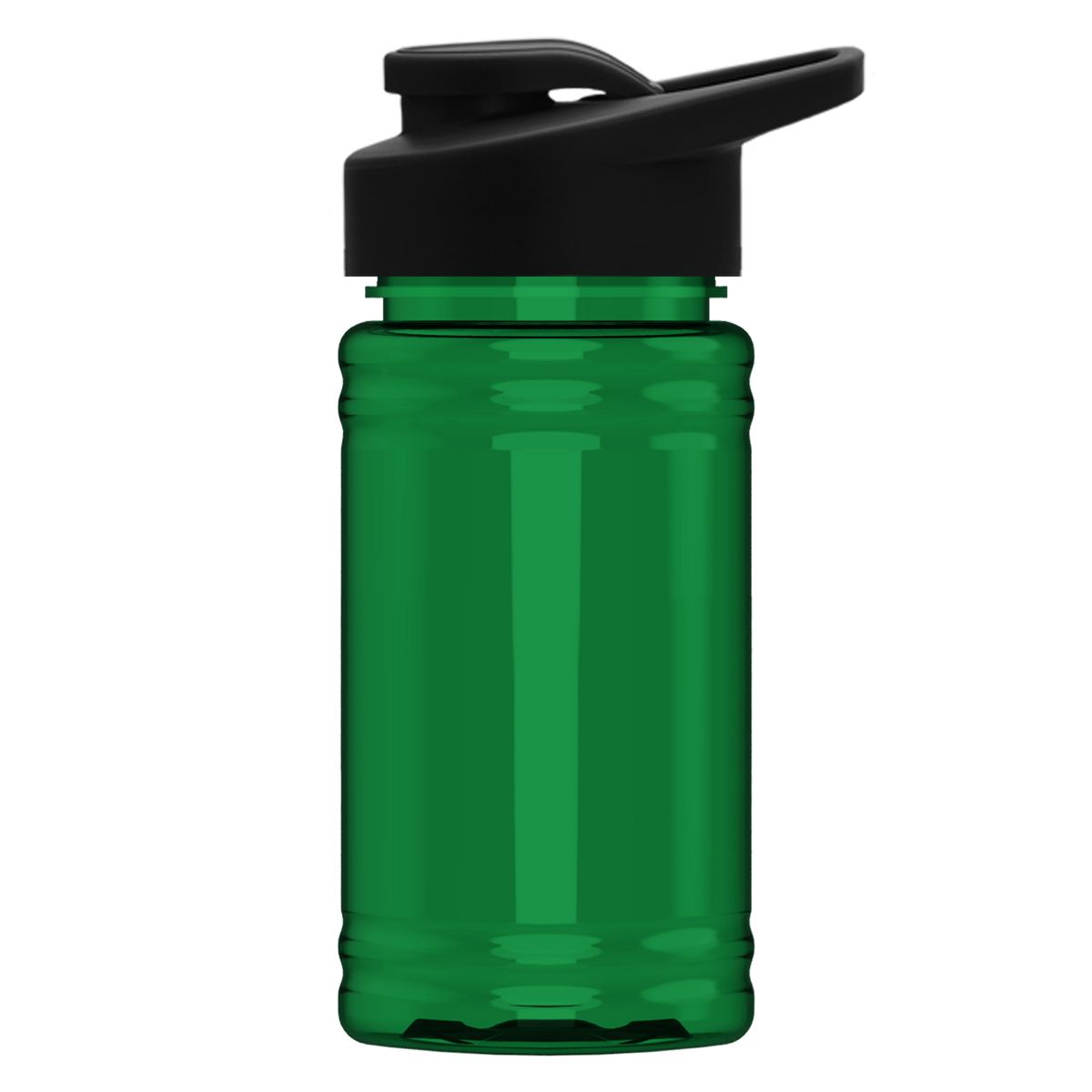 Custom logo Mini RPET Bottle with Drink-Thru Lid - 16 oz.